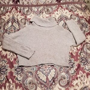 Express Sparkly Relexed Loose Fit Casual Cowl Neck Sweater 